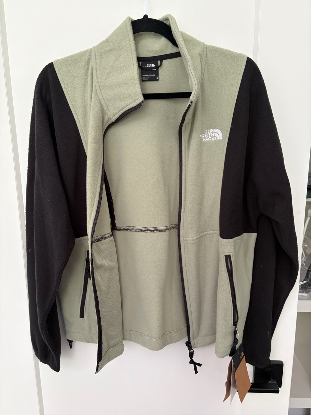 The North Face Tea Green & Black Fleece Jacket